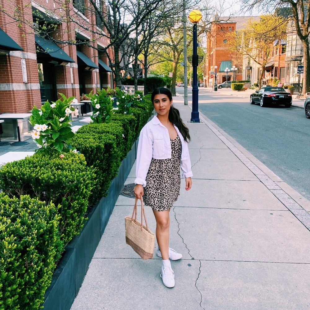ARITZIA DRESS LEPORD PRINT